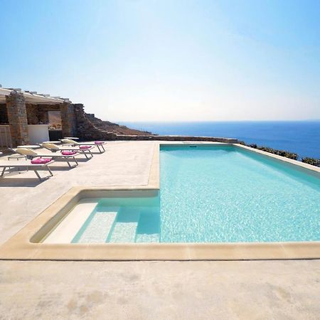 Spectacular Sunset View Villa At Melissaki Ioulis Bagian luar foto