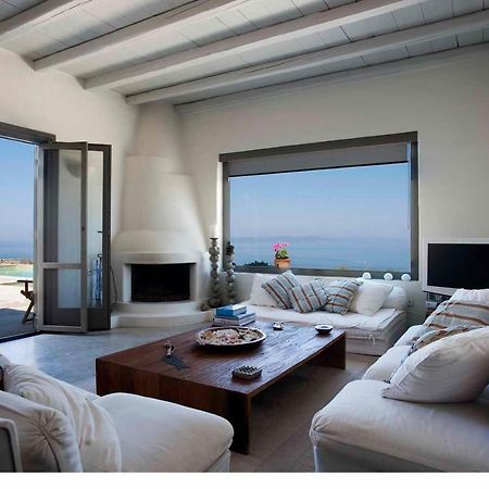 Spectacular Sunset View Villa At Melissaki Ioulis Bagian luar foto