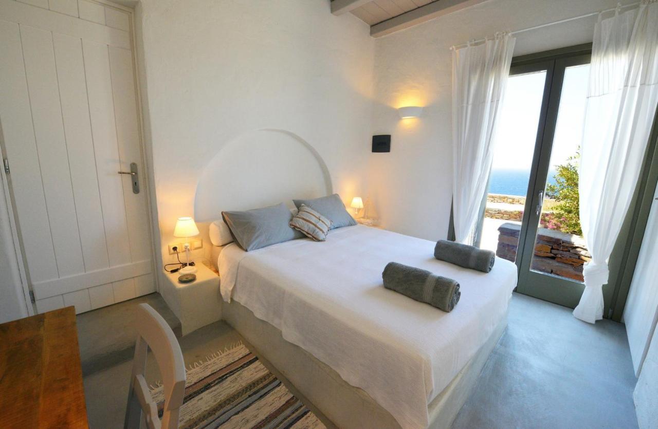 Spectacular Sunset View Villa At Melissaki Ioulis Bagian luar foto