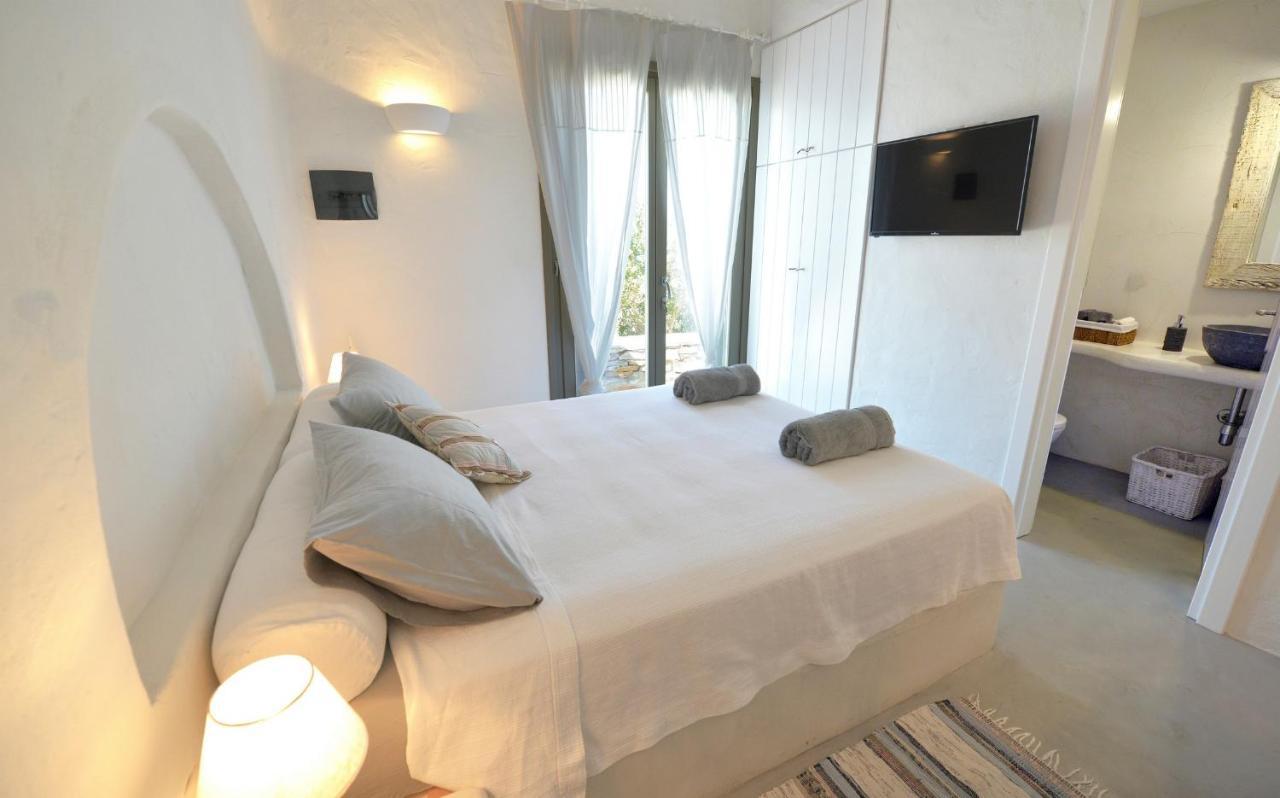 Spectacular Sunset View Villa At Melissaki Ioulis Bagian luar foto