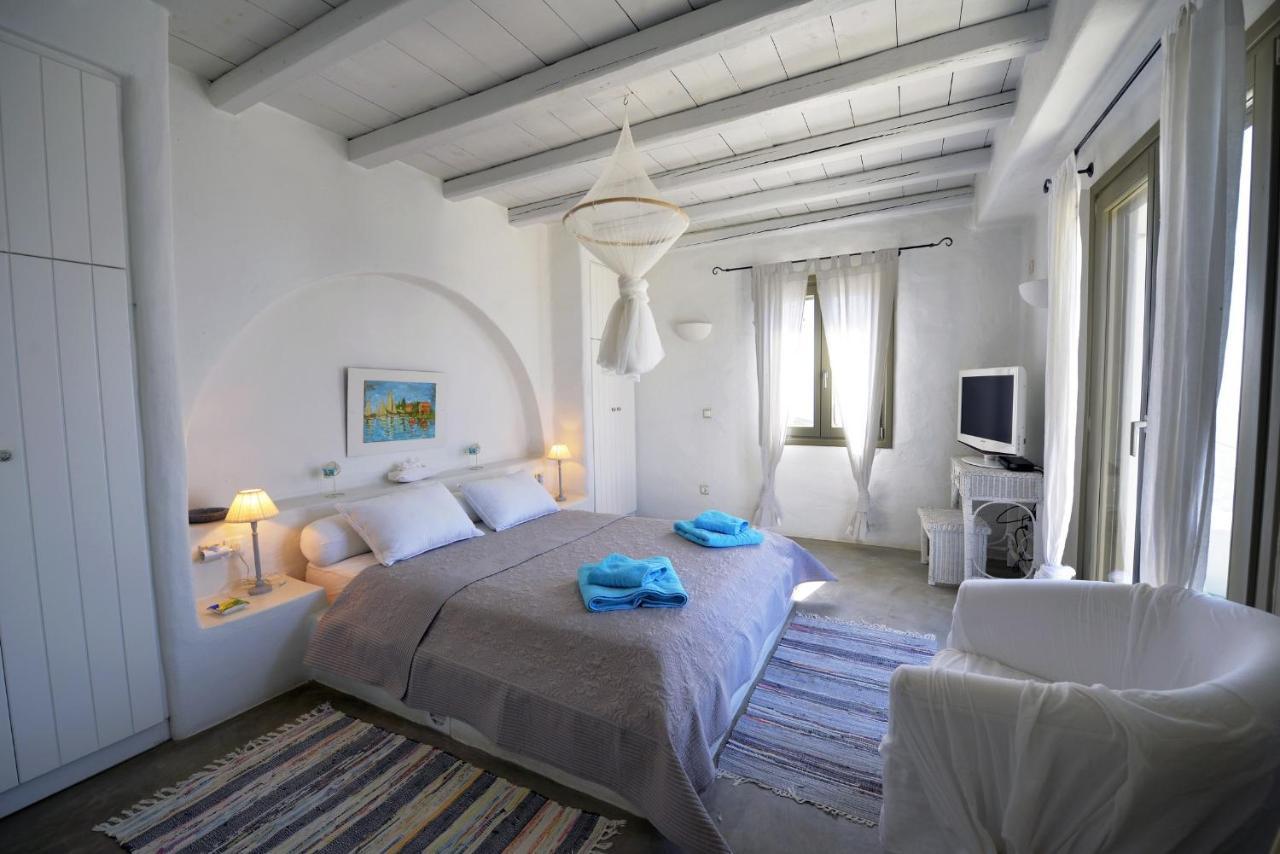 Spectacular Sunset View Villa At Melissaki Ioulis Bagian luar foto